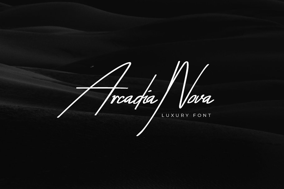 Example font Arcadia Nova #1